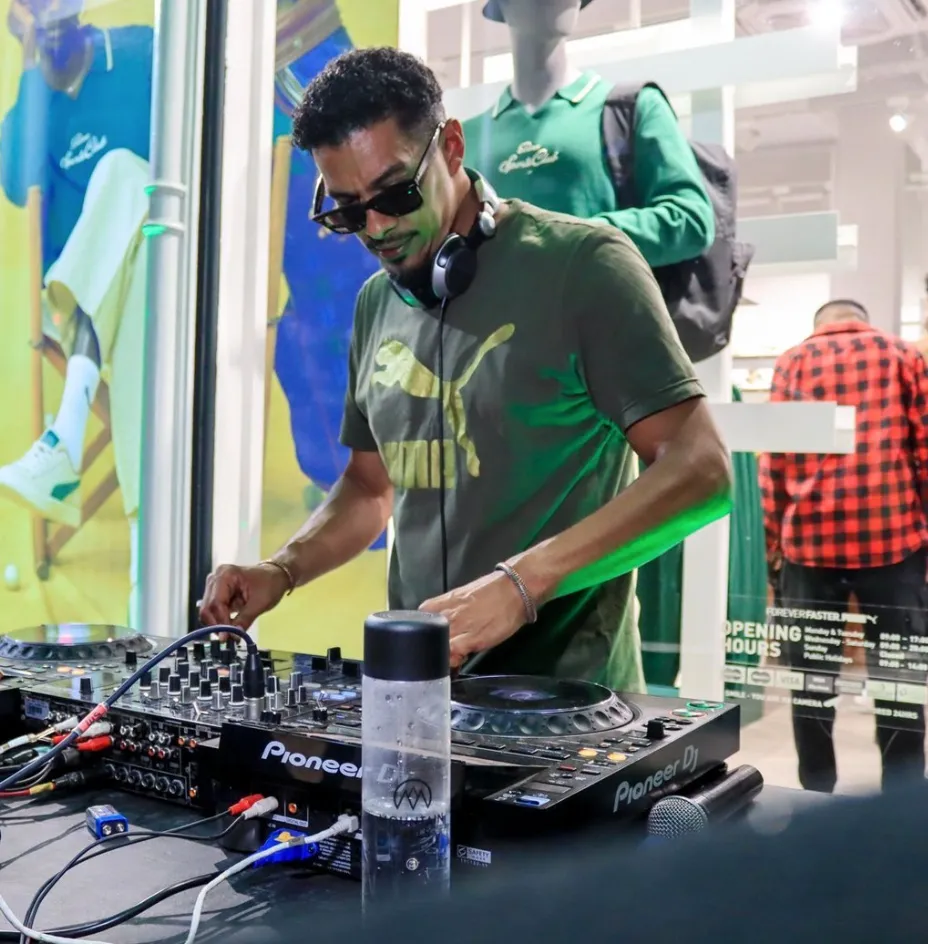 DJ mixing music