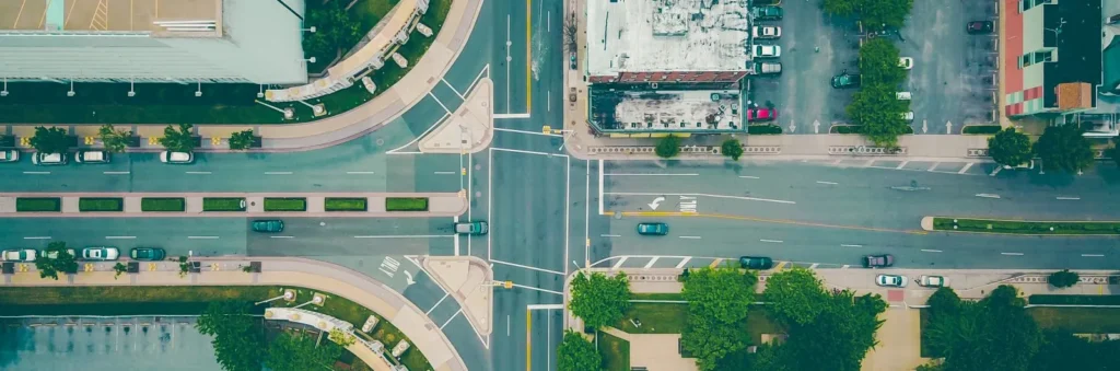 City street intersection