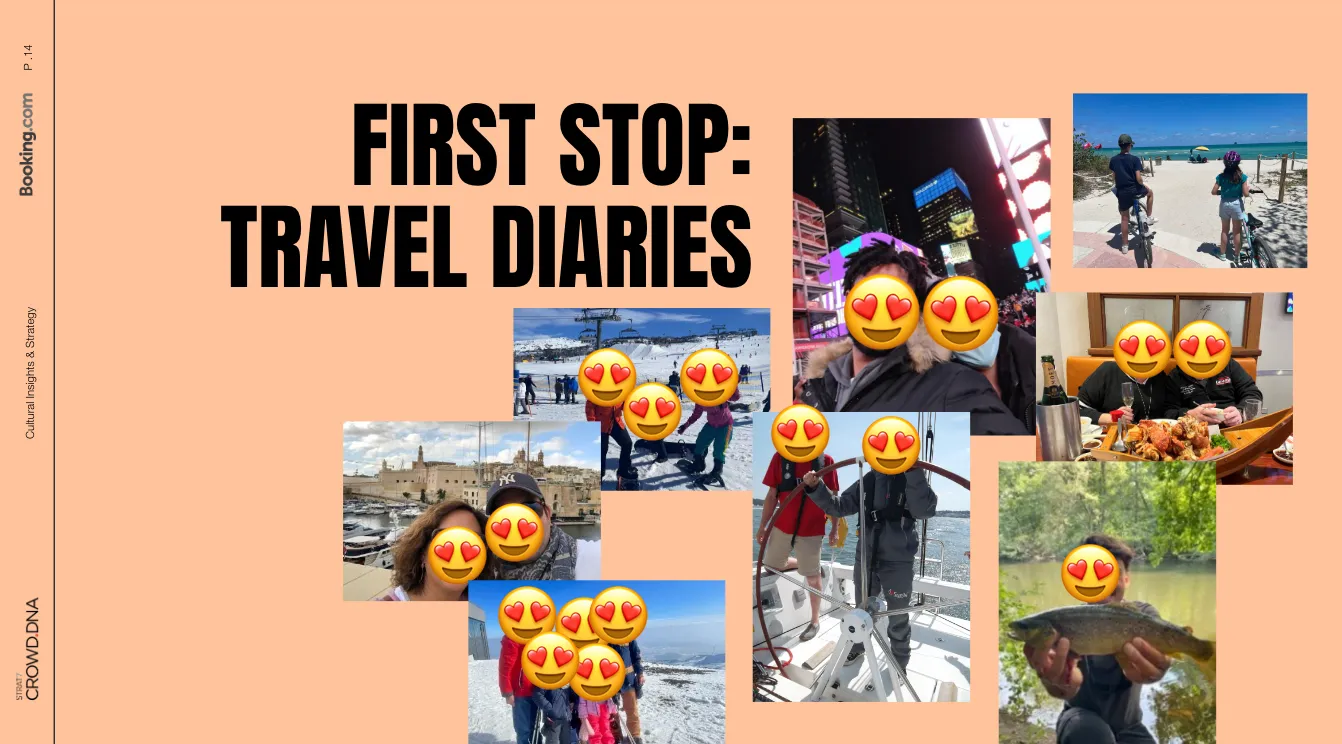 First stop - travel diaries info graphic