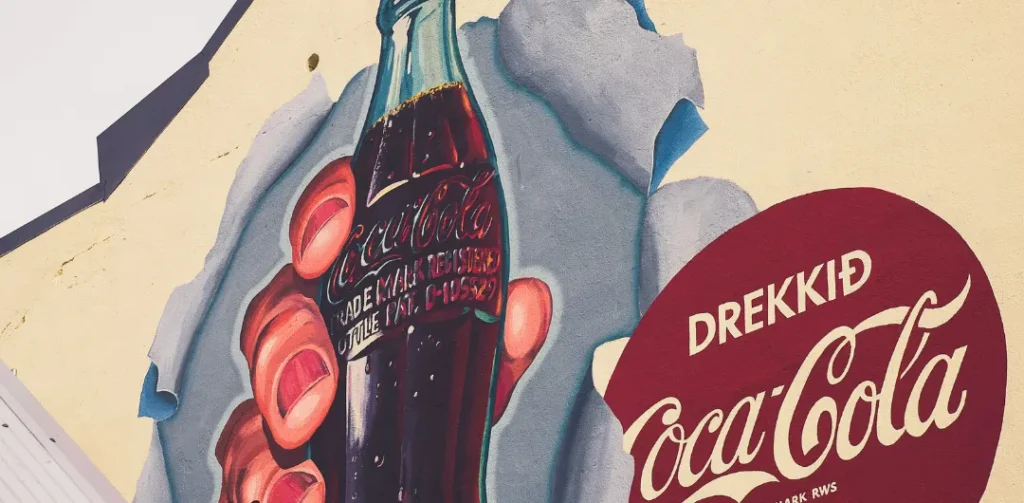 Coca-cola wall painting