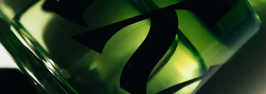Abstract green shapes