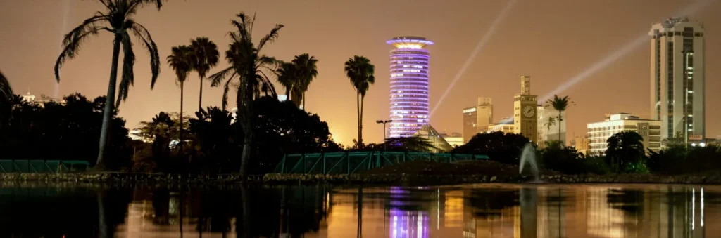 Nairobi city at night
