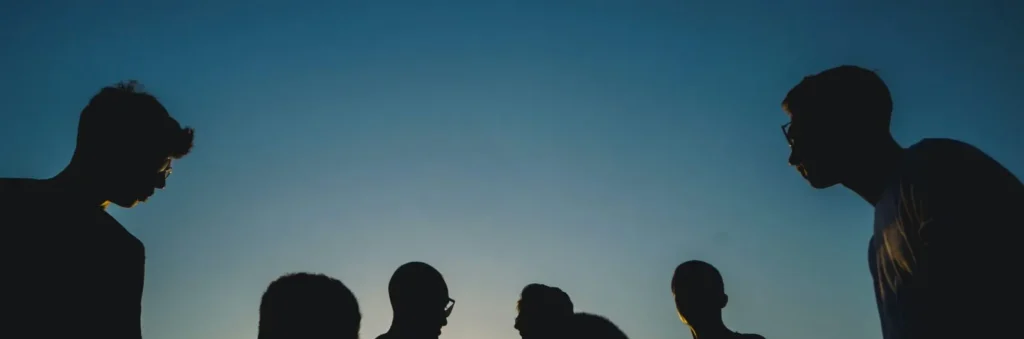 Silhouette of people