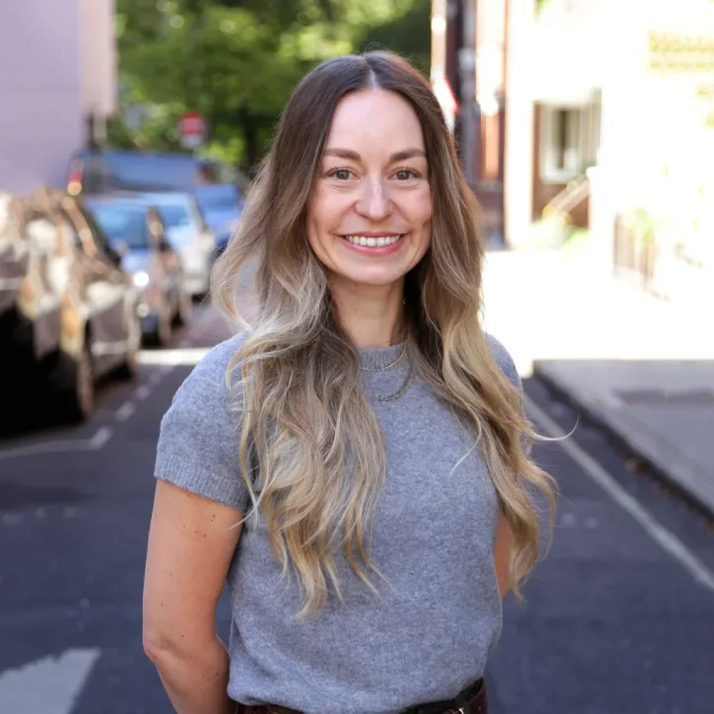 Crowd DNA team member portrait on a city street